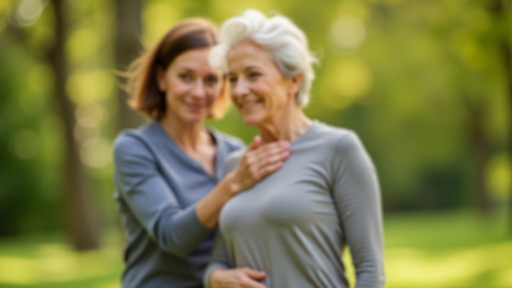 Seniorka wykonuje łagodny ruch rozciągający bezpieczny dla stawów